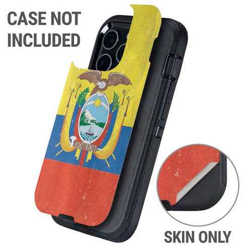 Ecuador Flag Distressed Otterbox Defender iPhone Skin