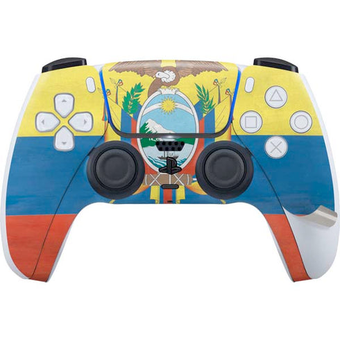 Ecuador Flag Distressed PS5 Pro Bundle Skin