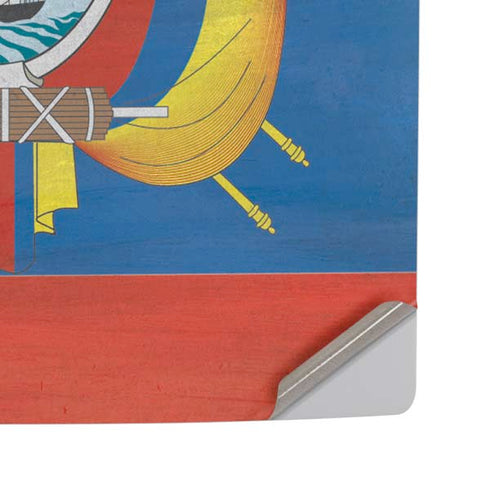 Ecuador Flag Distressed PS5 Pro Disk Console Skin