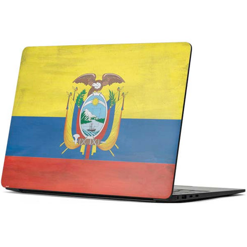 Ecuador Flag Distressed Surface Laptop 7 13.8in Skin