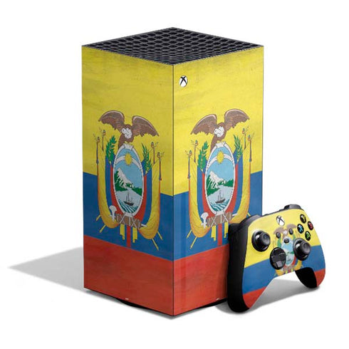 Ecuador Flag Distressed XBox Series X Digital Edition Bundle Skin
