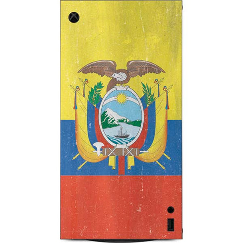 Ecuador Flag Distressed XBox Series X Digital Edition Console Skin