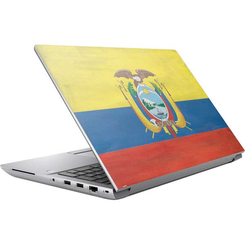 Ecuador Flag Distressed HP ZBook Fury 16 G10 Skin
