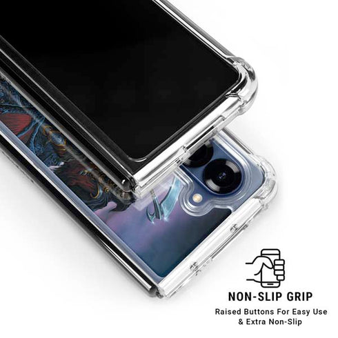 Ed Beard Jr. Dragon Reaper by Ed Beard Jr Galaxy Z Fold6 Clear Case