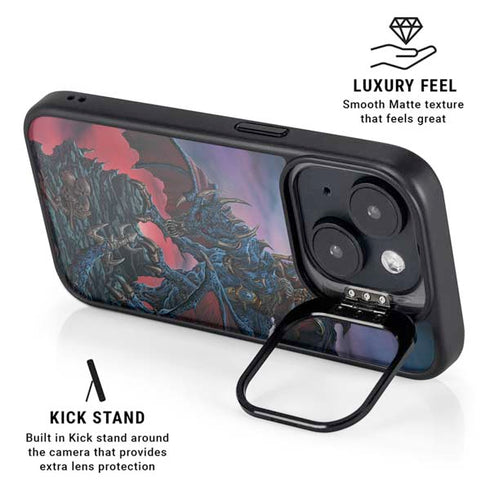 Ed Beard Jr. Dragon Reaper by Ed Beard Jr iPhone 15 Plus Kickstand Case