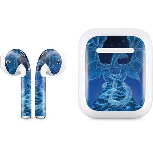 Ed Beard Jr. Winter Spirit Dragon by Ed Beard Jr Apple AirPods Skin