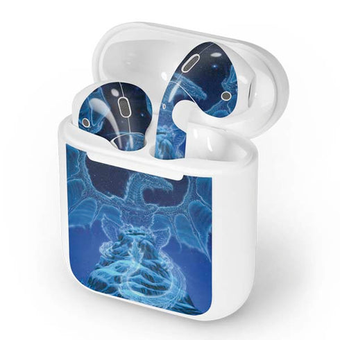 Ed Beard Jr. Winter Spirit Dragon by Ed Beard Jr Apple AirPods Skin