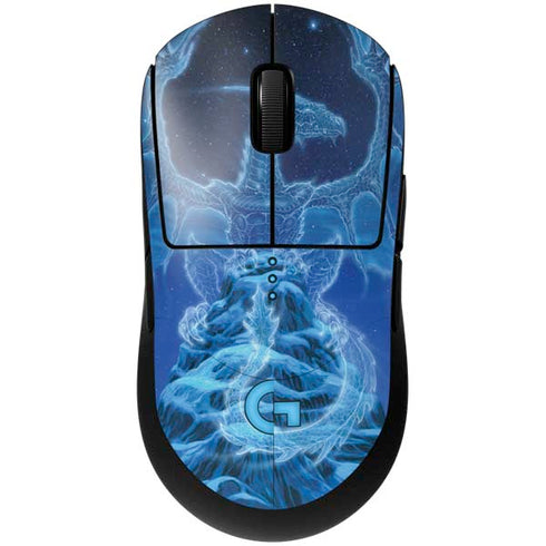 Ed Beard Jr. Winter Spirit Dragon by Ed Beard Jr G Pro Wireless Gaming Mouse Skin
