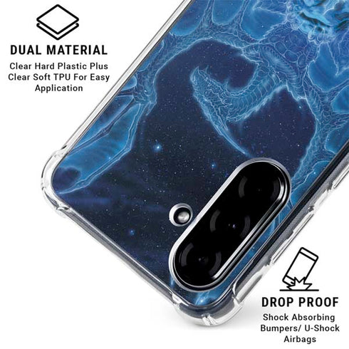 Ed Beard Jr. Winter Spirit Dragon by Ed Beard Jr Galaxy A36 5G Clear Case