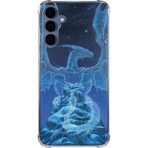 Ed Beard Jr. Winter Spirit Dragon by Ed Beard Jr Galaxy A55 5G Clear Case