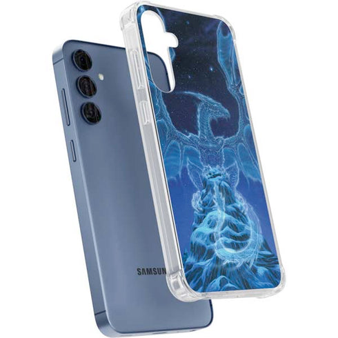 Ed Beard Jr. Winter Spirit Dragon by Ed Beard Jr Galaxy A55 5G Clear Case