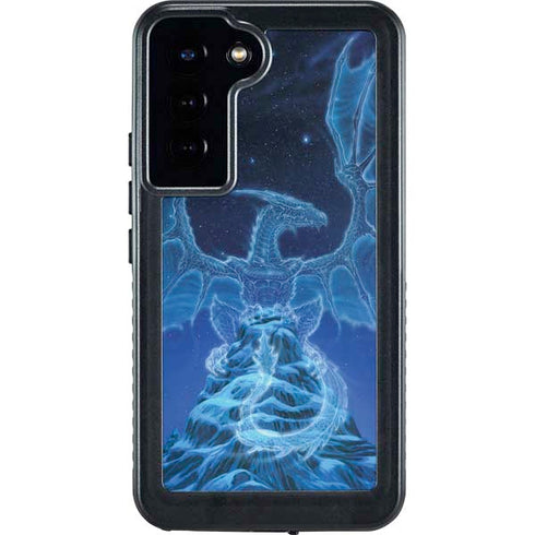 Ed Beard Jr. Winter Spirit Dragon by Ed Beard Jr Galaxy S24 Plus Waterproof Case