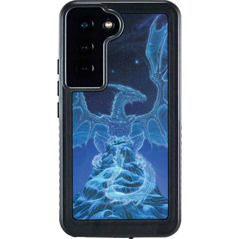 Ed Beard Jr. Winter Spirit Dragon by Ed Beard Jr Galaxy S24 Waterproof Case