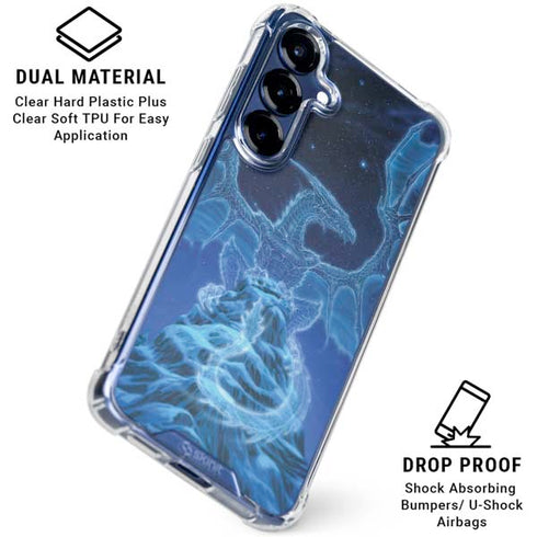 Ed Beard Jr. Winter Spirit Dragon by Ed Beard Jr Galaxy S25 Clear Case