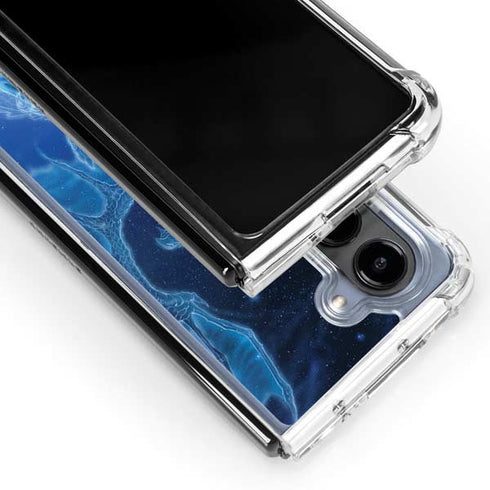 Ed Beard Jr. Winter Spirit Dragon by Ed Beard Jr Galaxy Z Fold5 5G Clear Case