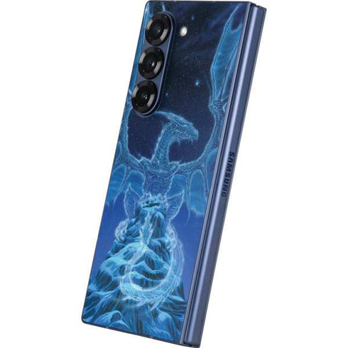 Ed Beard Jr. Winter Spirit Dragon by Ed Beard Jr Galaxy Z Fold6 Skin