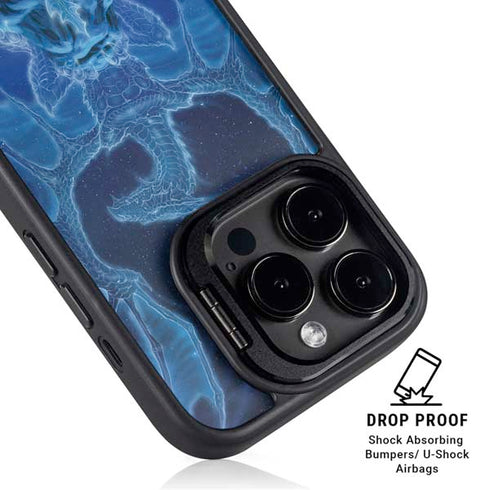 Ed Beard Jr. Winter Spirit Dragon by Ed Beard Jr iPhone 13 Pro Kickstand Case