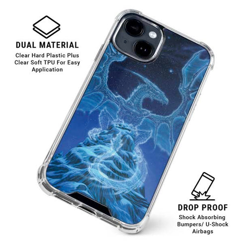 Ed Beard Jr. Winter Spirit Dragon by Ed Beard Jr iPhone 15 Clear Case