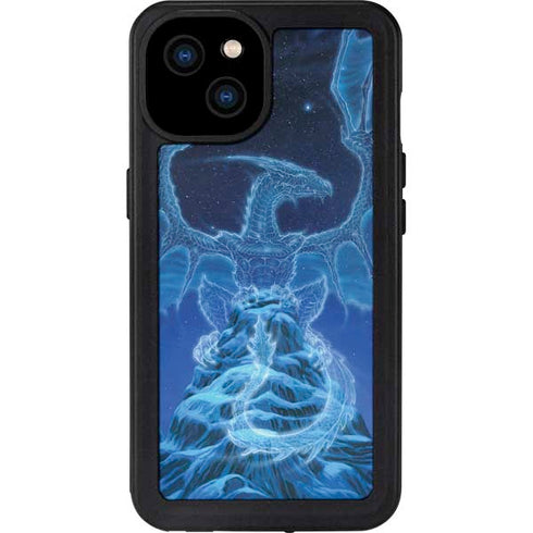 Ed Beard Jr. Winter Spirit Dragon by Ed Beard Jr iPhone 15 Plus Waterproof Case