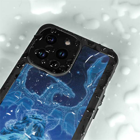 Ed Beard Jr. Winter Spirit Dragon by Ed Beard Jr iPhone 15 Pro Waterproof Case