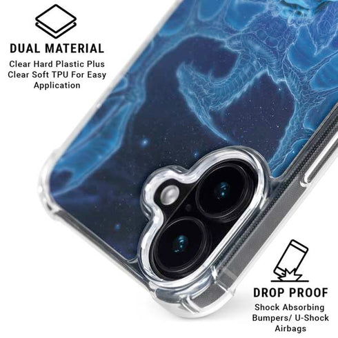 Ed Beard Jr. Winter Spirit Dragon by Ed Beard Jr iPhone 16 Clear Case