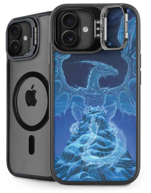 Ed Beard Jr. Winter Spirit Dragon by Ed Beard Jr iPhone 16 Plus Kickstand Case
