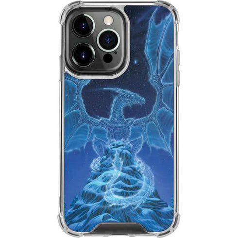 Ed Beard Jr. Winter Spirit Dragon by Ed Beard Jr iPhone 16 Pro Clear Case