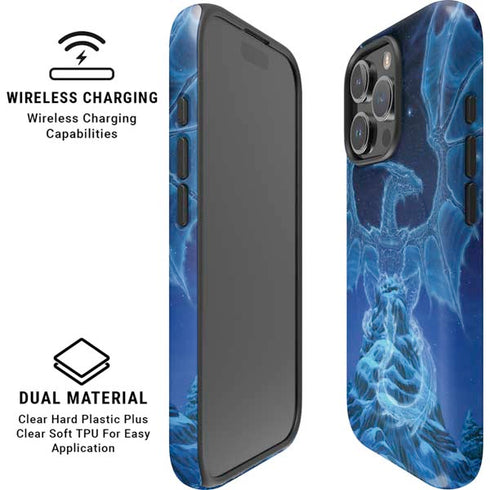 Ed Beard Jr. Winter Spirit Dragon by Ed Beard Jr iPhone 16 Pro Magsafe Impact Case