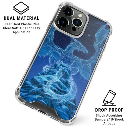 Ed Beard Jr. Winter Spirit Dragon by Ed Beard Jr iPhone 16 Pro Max Clear Case