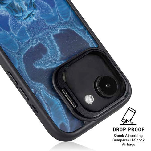 Ed Beard Jr. Winter Spirit Dragon by Ed Beard Jr iPhone 16e Kickstand Case