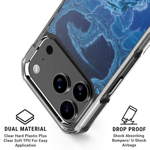 Ed Beard Jr. Winter Spirit Dragon by Ed Beard Jr iPhone 18 Pro Clear Case
