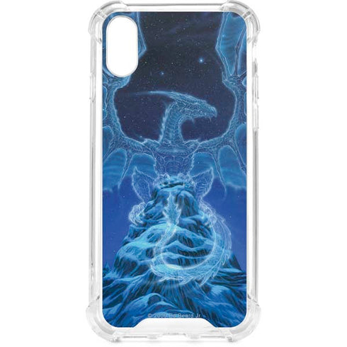 Ed Beard Jr. Winter Spirit Dragon by Ed Beard Jr iPhone XS Clear Case