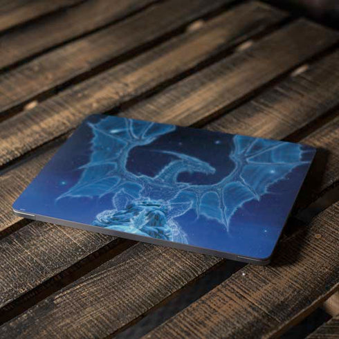 Ed Beard Jr. Winter Spirit Dragon by Ed Beard Jr Apple MacBook Air Skin