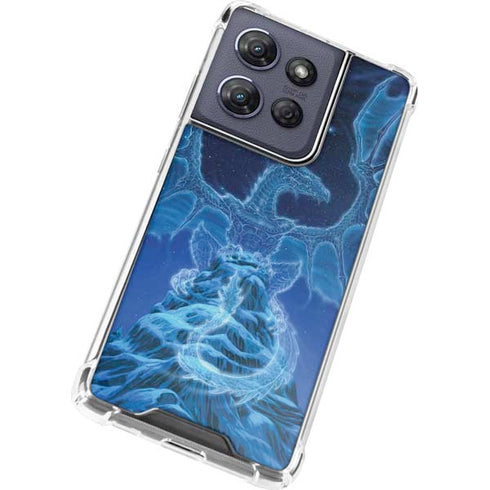 Ed Beard Jr. Winter Spirit Dragon by Ed Beard Jr Moto G 5G (2025) Clear Case