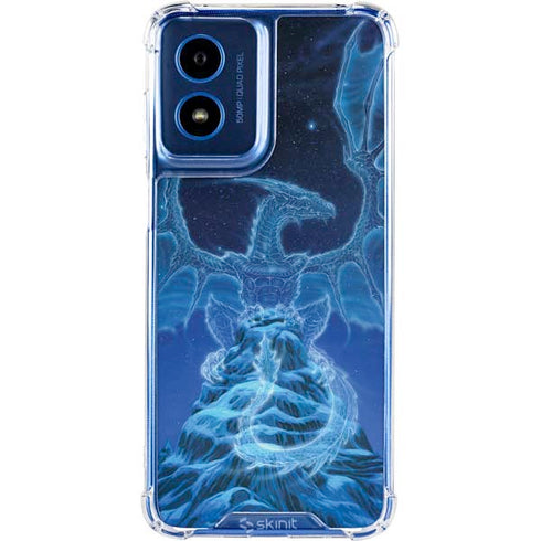 Ed Beard Jr. Winter Spirit Dragon by Ed Beard Jr Moto G Play 4G (2024) Clear Case
