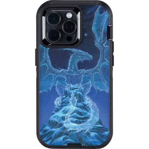 Ed Beard Jr. Winter Spirit Dragon by Ed Beard Jr Otterbox Defender iPhone Skin