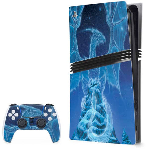 Ed Beard Jr. Winter Spirit Dragon by Ed Beard Jr PS5 Pro Bundle Skin