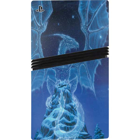 Ed Beard Jr. Winter Spirit Dragon by Ed Beard Jr PS5 Pro Disk Console Skin