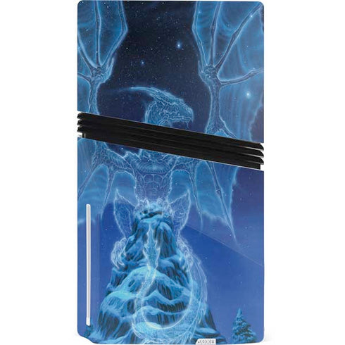 Ed Beard Jr. Winter Spirit Dragon by Ed Beard Jr PS5 Pro Disk Console Skin