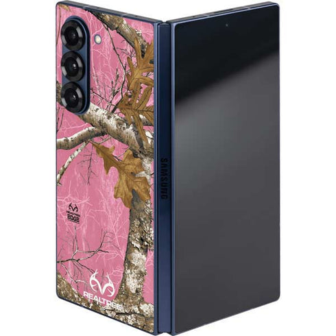 RealTree Edge Pink Camo Galaxy Z Fold6 Skin