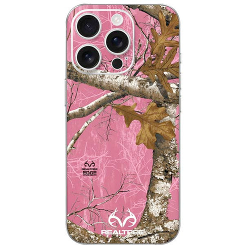 RealTree Edge Pink Camo iPhone 16 Pro Skin
