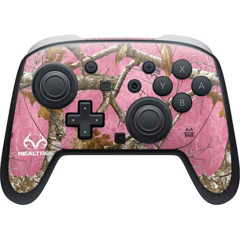 RealTree Edge Pink Camo Nintendo Switch 2 (2025) Pro Controller Skin