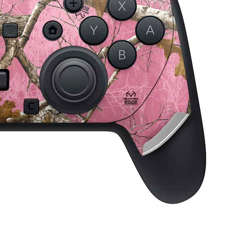 RealTree Edge Pink Camo Nintendo Switch 2 (2025) Pro Controller Skin