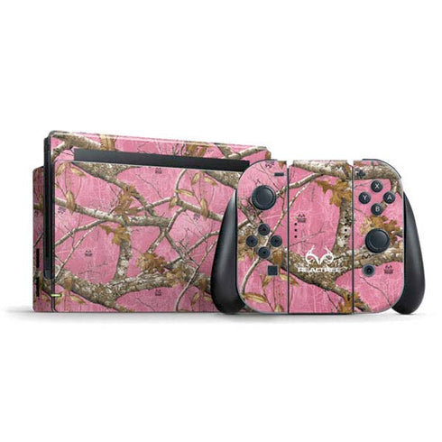 RealTree Edge Pink Camo Nintendo Skins