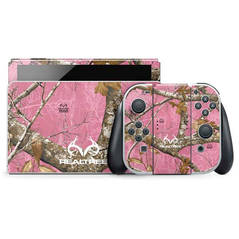 RealTree Edge Pink Camo Nintendo Skins