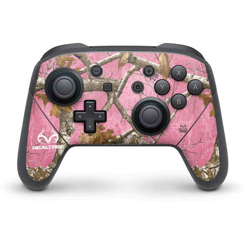 RealTree Edge Pink Camo Nintendo Skins