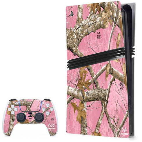 RealTree Edge Pink Camo PS5 Pro Bundle Skin