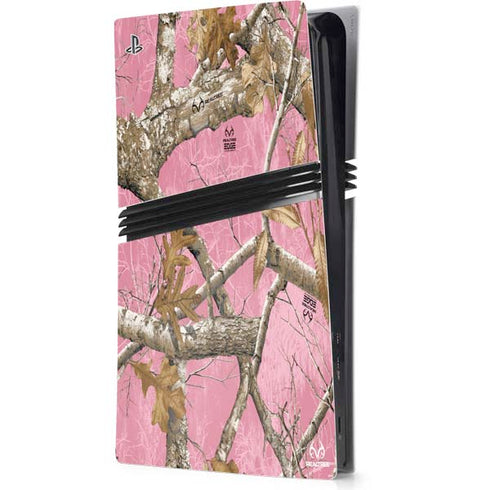 RealTree Edge Pink Camo PS5 Pro Console Skin