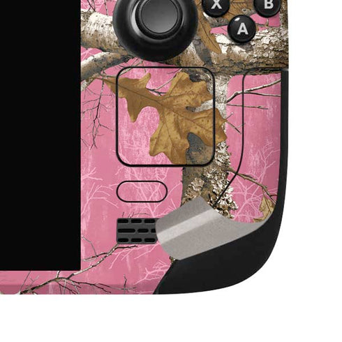 RealTree Edge Pink Camo Steam Deck Handheld Gaming Computer OLED Skin