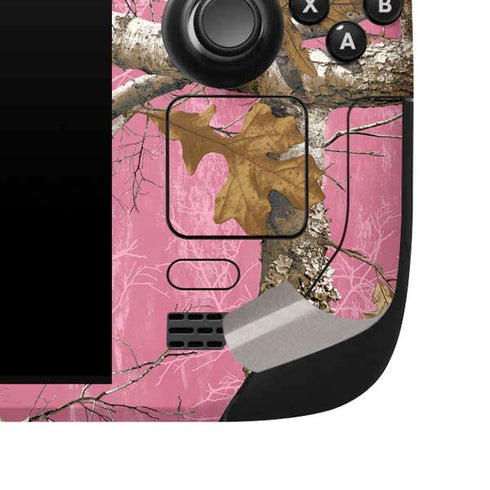 RealTree Edge Pink Camo Steam Deck Handheld Gaming Computer Skin